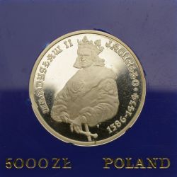 5000 złotych - Władysław Jagiełło (półpostać)